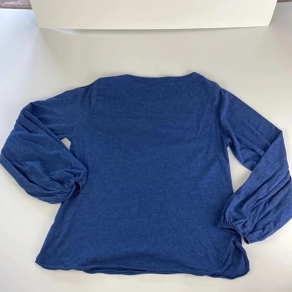 3/$15 Business casual bell sleeve scoop neck renaissance peasant top blouse med - Picture 6 of 14